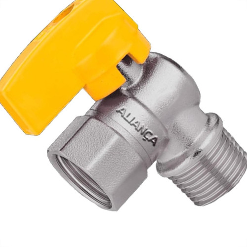 Registro Para Gas Esfera Alianca Angular Macho/Femea 1/2'' - 550/12 Registro Para Gas Esfera Alianca Angular Macho/Femea 1/2'' - 550/12