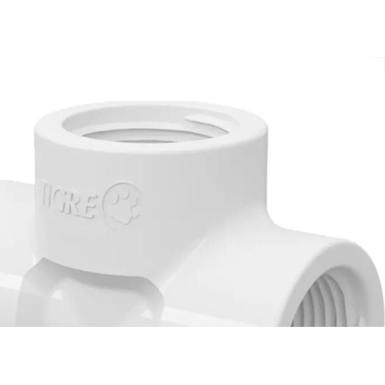 Te Branco Tigre Rosca 1/2''