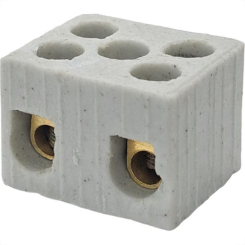 Conector Porcelana Interneed 2 Polos 6Mm - 66071 - Kit C/10 Pecas Conector Porcelana Interneed 2 Polos 6Mm - 66071 - Kit C/10 Pecas