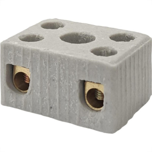Conector Porcelana Interneed 2 Polos 10Mm - 66095 - Kit C/10 Pecas Conector Porcelana Interneed 2 Polos 10Mm - 66095 - Kit C/10 Pecas