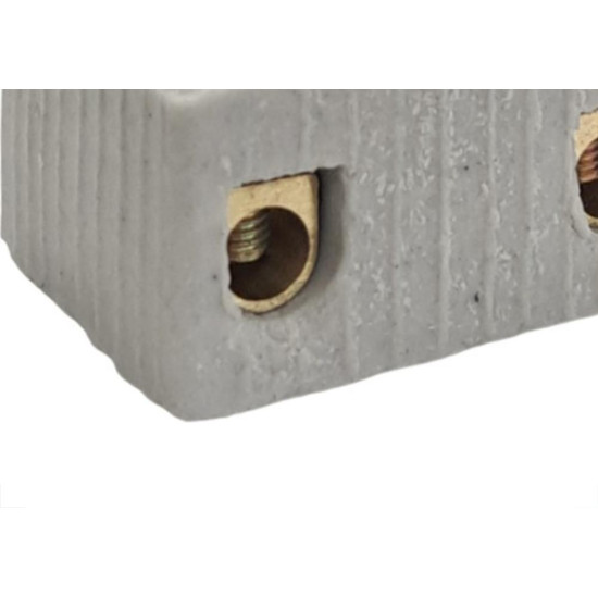 Conector Porcelana Interneed 2 Polos 10Mm - 66095 - Kit C/10 Pecas Conector Porcelana Interneed 2 Polos 10Mm - 66095 - Kit C/10 Pecas