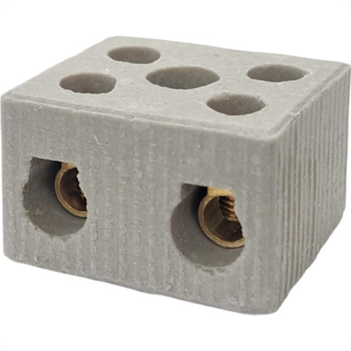 Conector Porcelana Interneed 2 Polos 16Mm - 66118 - Kit C/10 Pecas Conector Porcelana Interneed 2 Polos 16Mm - 66118 - Kit C/10 Pecas