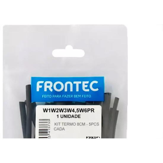 Tubo Termocontratil 80Mm Kit Com 25 Pecas 5 Diametros Preto - W1W2W3W4,5W6Pr Tubo Termocontratil 80Mm Kit Com 25 Pecas 5 Diametros Preto - W1W2W3W4,5W6Pr