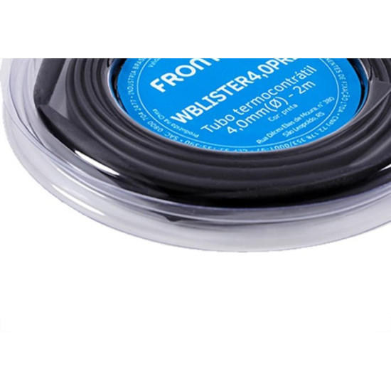 Tubo Termocontratil 4Mm / 2Mm Preto Pacote Com 2 Metros - Wblister 4,0Pr2 Tubo Termocontratil 4Mm / 2Mm Preto Pacote Com 2 Metros - Wblister 4,0Pr2
