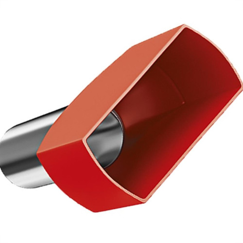 Terminal Tubular Ilhos Isolado Duplo Sforplast 1,0Mm Comprimento 8Mm - Vermelho