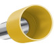 Terminal Tubular Ilhos Isolado Simples Sforplast 25,0Mm Comprimento 16Mm - Amarelo