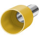 Terminal Tubular Ilhos Isolado Simples Sforplast 6,0Mm Comprimento 12Mm - Amarelo