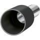 Terminal Tubular Ilhos Isolado Simples Sforplast 1,5Mm Comprimento 8Mm - Preto