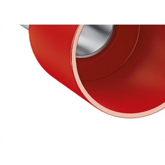 Terminal Tubular Ilhos Isolado Simples Sforplast 1,0Mm Comprimento 8Mm - Vermelho