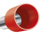 Terminal Tubular Ilhos Isolado Simples Sforplast 10,0Mm Comprimento 12Mm - Vermelho