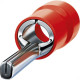Terminal Pino Pre-Isolado Sforplast 0,5 A 1,5Mm Comprimento 10Mm - Vermelho