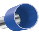 Terminal Tubular Ilhos Isolado Simples Sforplast 2,5Mm Comprimento 8Mm - Azul