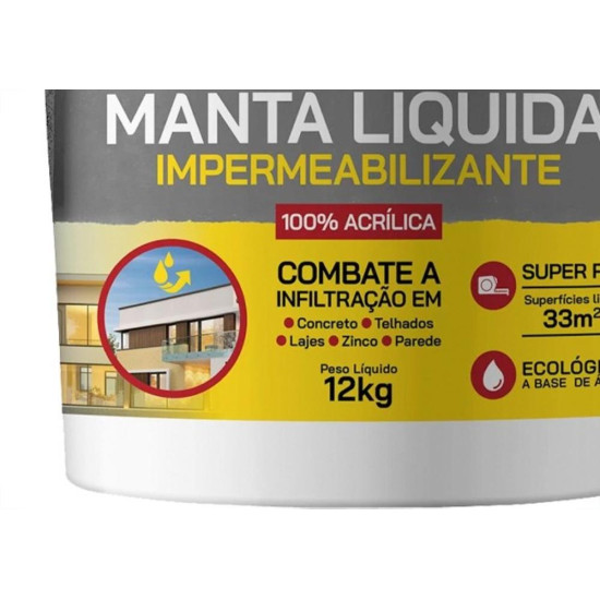 Manta Liquida Garin 12Kg Cinza Manta Liquida Garin 12Kg Cinza
