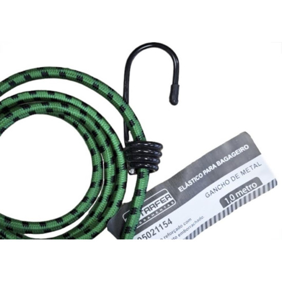 Elastico Para Bagageiro Starfer 1,0M Gancho Metal - 5021154 - Kit C/10 Pecas Elastico Para Bagageiro Starfer 1,0M Gancho Metal - 5021154 - Kit C/10 Pecas