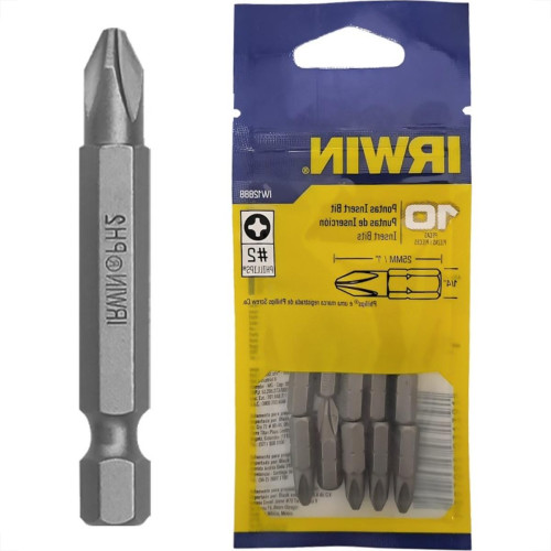 Ponteira Para Parafusadeira Irwin N2 X25Mm - Iw12888 - Kit C/10 Pecas Ponteira Para Parafusadeira Irwin N2 X25Mm - Iw12888 - Kit C/10 Pecas