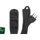 Extensao Intelbras 3 Tomadas 2 Polos + Terra 10A. Preta 5M. - 4830169 Extensao Intelbras 3 Tomadas 2 Polos + Terra 10A. Preta 5M. - 4830169