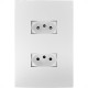 Conjunto Ilumi I9-Inove Branco Com Placa 2 Tomadas 10A. - 94120 Monobloco Conjunto Ilumi I9-Inove Branco Com Placa 2 Tomadas 10A. - 94120 Monobloco