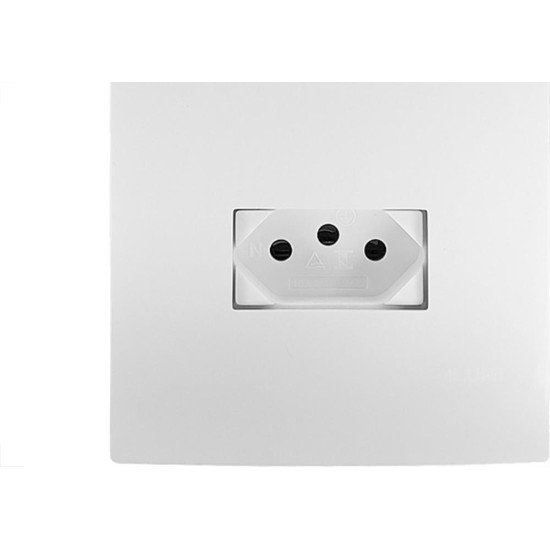 Conjunto Ilumi I9-Inove Branco Com Placa 2 Tomadas 10A. - 94120 Monobloco Conjunto Ilumi I9-Inove Branco Com Placa 2 Tomadas 10A. - 94120 Monobloco