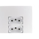 Conjunto Ilumi I9-Inove Branco Com Placa 3 Tomadas 10A. - 94123 Monobloco Conjunto Ilumi I9-Inove Branco Com Placa 3 Tomadas 10A. - 94123 Monobloco