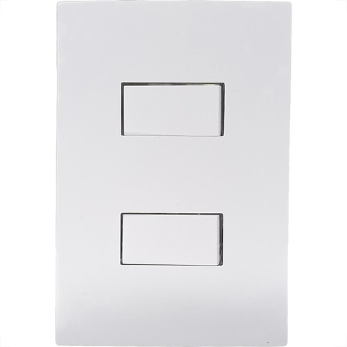 Conjunto Ilumi I9-Inove Branco Com Placa 2 Simples 10A. - 9418 Conjunto Ilumi I9-Inove Branco Com Placa 2 Simples 10A. - 9418