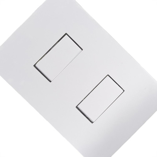 Conjunto Ilumi I9-Inove Branco Com Placa 2 Simples 10A. - 9418 Conjunto Ilumi I9-Inove Branco Com Placa 2 Simples 10A. - 9418