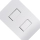 Conjunto Ilumi I9-Inove Branco Com Placa 2 Simples 10A. - 9418 Conjunto Ilumi I9-Inove Branco Com Placa 2 Simples 10A. - 9418