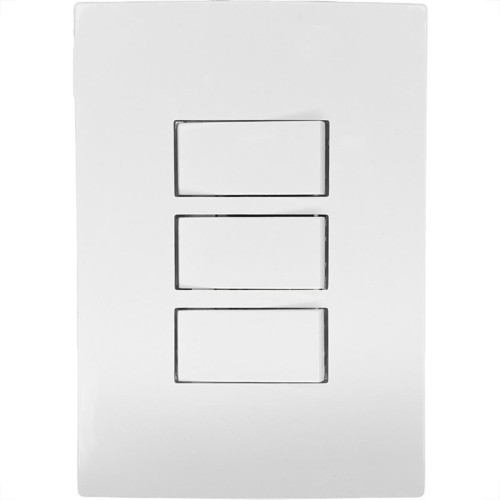 Conjunto Ilumi I9-Inove Branco Com Placa 3 Simples 10A. - 9419 Conjunto Ilumi I9-Inove Branco Com Placa 3 Simples 10A. - 9419