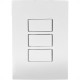 Conjunto Ilumi I9-Inove Branco Com Placa 3 Simples 10A. - 9419 Conjunto Ilumi I9-Inove Branco Com Placa 3 Simples 10A. - 9419