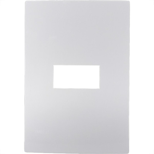 Placa Conjunto Ilumi I9-Inove Branco 4X2 1 Modulo Horizontal Com Suporte - 96070 Placa Conjunto Ilumi I9-Inove Branco 4X2 1 Modulo Horizontal Com Suporte - 96070