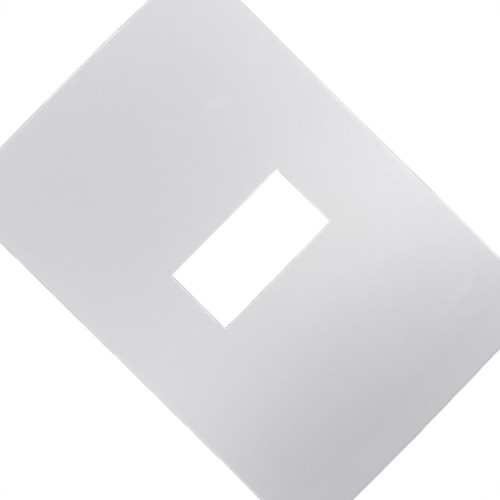 Placa Conjunto Ilumi I9-Inove Branco 4X2 1 Modulo Horizontal Com Suporte - 96070 Placa Conjunto Ilumi I9-Inove Branco 4X2 1 Modulo Horizontal Com Suporte - 96070