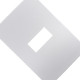 Placa Conjunto Ilumi I9-Inove Branco 4X2 1 Modulo Horizontal Com Suporte - 96070 Placa Conjunto Ilumi I9-Inove Branco 4X2 1 Modulo Horizontal Com Suporte - 96070
