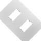 Placa Conjunto Ilumi I9-Inove Branco 4X2 2 Modulos Horizontais Com Suporte - 96080 Placa Conjunto Ilumi I9-Inove Branco 4X2 2 Modulos Horizontais Com Suporte - 96080
