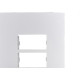Placa Conjunto Ilumi I9-Inove Branco 4X2 3 Modulos Separados Horizontais Com Suporte - 96100 Placa Conjunto Ilumi I9-Inove Branco 4X2 3 Modulos Separados Horizontais Com Suporte - 96100