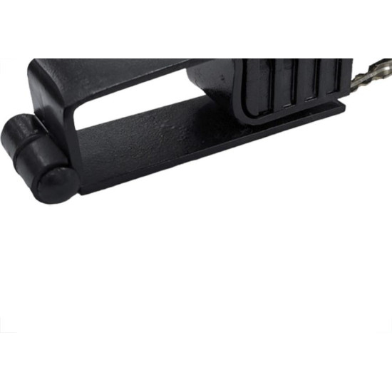 Trava Para Portao Dovale Com Cadeado Tetra Nº 3 Preta - 50 X30Mm