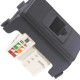 Modulo Ilumi Slim 1 Tomada Rj-45 Preto 81644 Modulo Ilumi Slim 1 Tomada Rj-45 Preto 81644