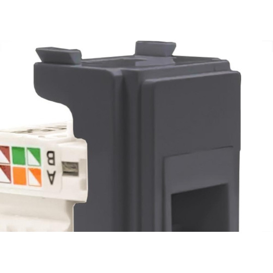 Modulo Ilumi Slim 1 Tomada Rj-45 Preto 81644 Modulo Ilumi Slim 1 Tomada Rj-45 Preto 81644