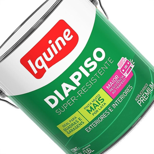 Tinta Acrilica Piso Premium Iquine Diapiso 3,6L Vermelho