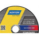 Disco Aco Inox Norton Standart - 4.1/2''X1,0''X7/8'' - Fino Disco Aco Inox Norton Standart - 4.1/2''X1,0''X7/8'' - Fino