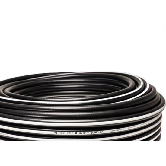 Mangueira Irrigacao Pt200 House Protection U.V. Preta Sunflex 3/4''X 2.5Mm - 50M - 60406 Mangueira Irrigacao Pt200 House Protection U.V. Preta Sunflex 3/4''X 2.5Mm - 50M - 60406