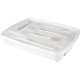 Porta Talheres Plastico Com Tampa Plasutil 5 Divisºrias Branco - 3839 Porta Talheres Plastico Com Tampa Plasutil 5 Divisºrias Branco - 3839