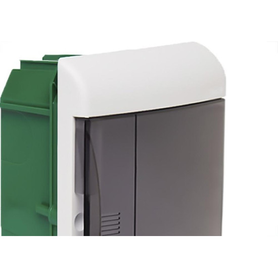 Centrinho Schneider Pvc Embutir Fume Para 5 Disjuntores Din Sem Barramento