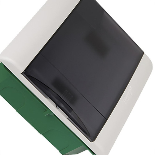 Centrinho Schneider Pvc Embutir Fume Para 8 Disjuntores Din Sem Barramento Centrinho Schneider Pvc Embutir Fume Para 8 Disjuntores Din Sem Barramento