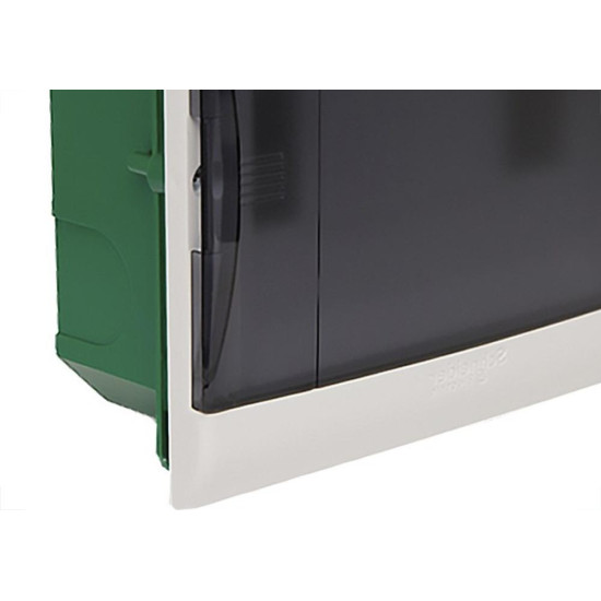 Centrinho Schneider Pvc Embutir Fume Para 8 Disjuntores Din Sem Barramento Centrinho Schneider Pvc Embutir Fume Para 8 Disjuntores Din Sem Barramento