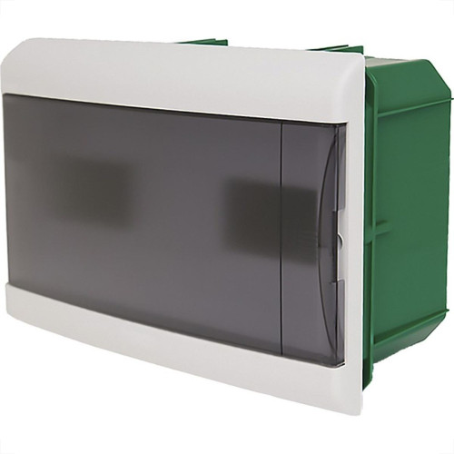 Centrinho Schneider Pvc Embutir Fume Para 16 Disjuntores Din Sem Barramento Centrinho Schneider Pvc Embutir Fume Para 16 Disjuntores Din Sem Barramento