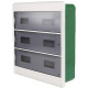 Centrinho Schneider Pvc Embutir Fume Para 36 Disjuntores Din Sem Barramento Centrinho Schneider Pvc Embutir Fume Para 36 Disjuntores Din Sem Barramento