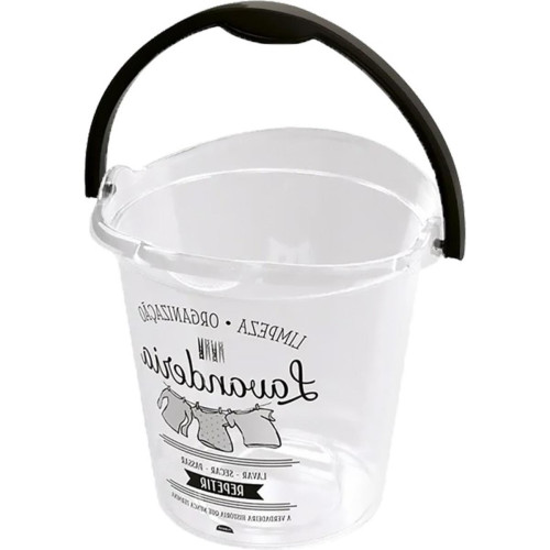 Balde Plasutil Plastico Decorado Transparente 8L - 4400 Balde Plasutil Plastico Decorado Transparente 8L - 4400