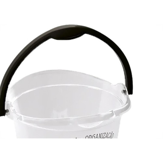 Balde Plasutil Plastico Decorado Transparente 8L - 4400 Balde Plasutil Plastico Decorado Transparente 8L - 4400