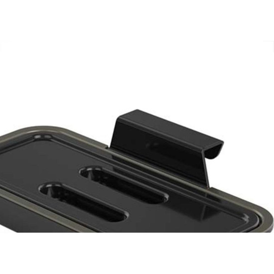 Lixeira Plastica Suspensa Plasutil Para Armario Preta - 13837 Lixeira Plastica Suspensa Plasutil Para Armario Preta - 13837
