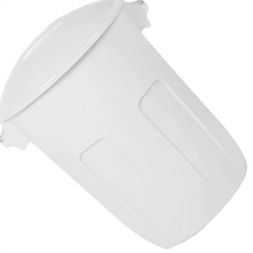 Lixeira Plastica Com Tampa Plasutil 58L Branca - 15071 Lixeira Plastica Com Tampa Plasutil 58L Branca - 15071