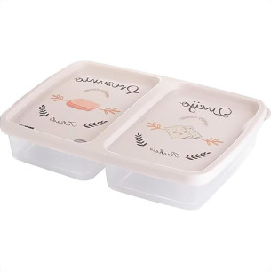 Pote Plastico Plasutil Porta Frios Com 2 Divisorias Decorado - 8696